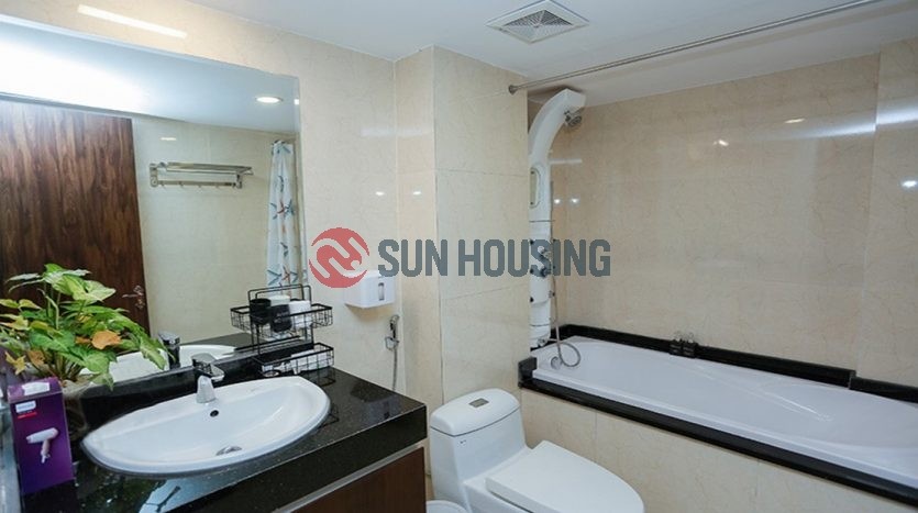Bright serviced apartment for rent in Nam Ngu, Hoan Kiem. 1 bedroom 55 sqm.
