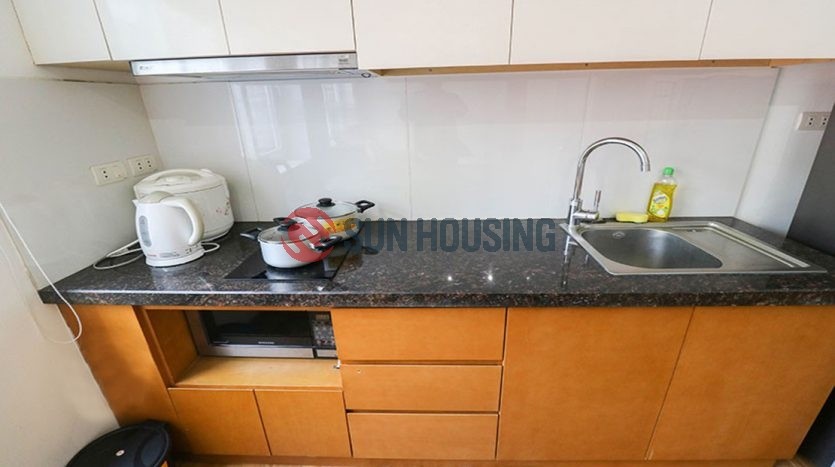 Modern and stylish one-bedroom apartment near the Pham Huy Thong lake for rent.