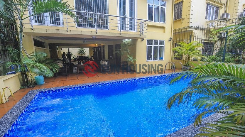 Spacious and quality 4 bedroom house with swimming pool for rent in Tay Ho.