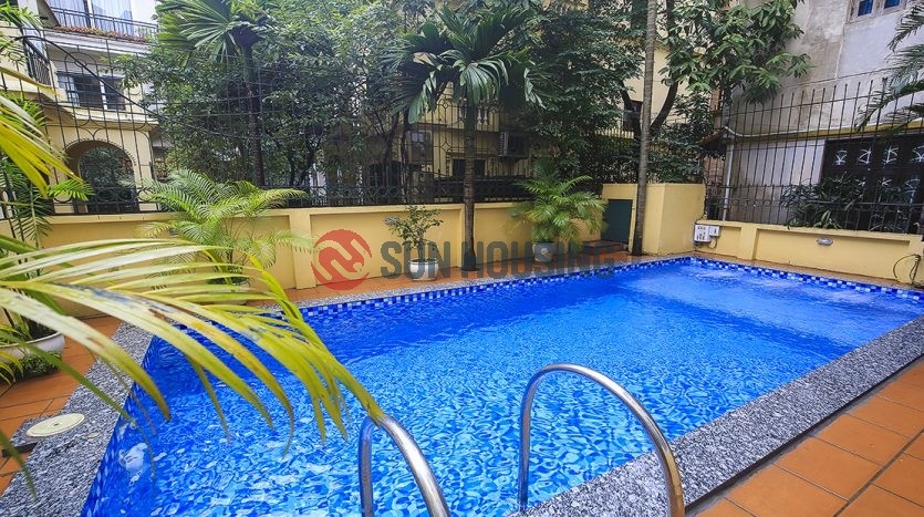 Spacious and quality 4 bedroom house with swimming pool for rent in Tay Ho.