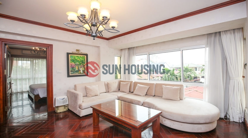 2 bedroom, nice view service apartment in Tay Ho street for rent.