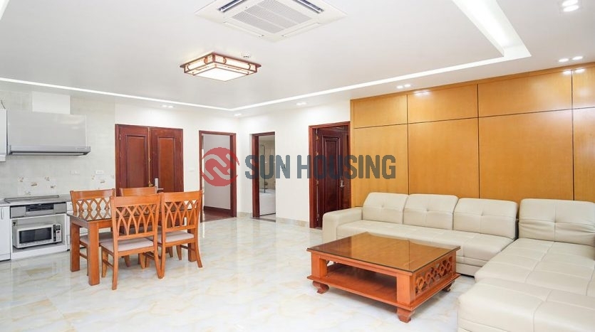 Tay Ho Center 2 bedroom apartment for rent in To Ngoc Van. Car access.