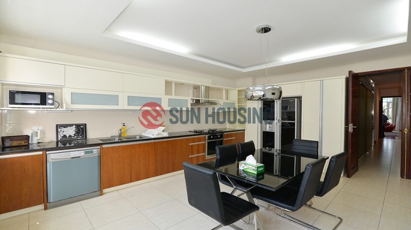 For rent Tran Vu 2 bedroom apartment | Truc Bach lake view | Beautiful kitchen