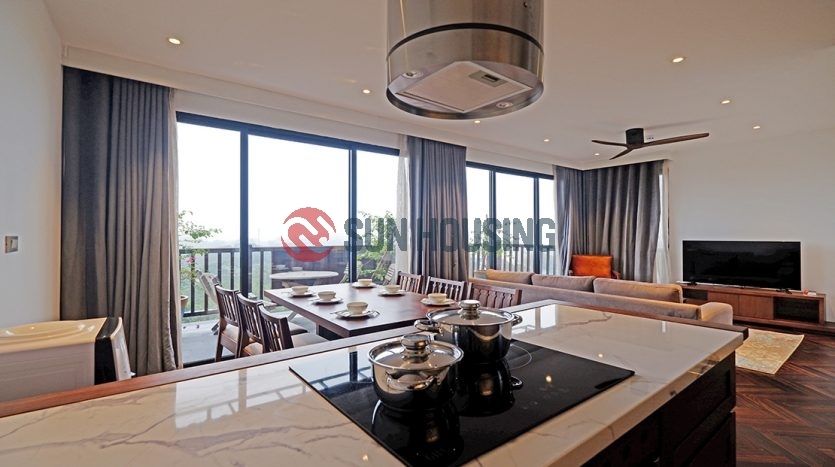 Brand-new high floor 2 bedroom apartment for rent in Xom Chua, Tay Ho