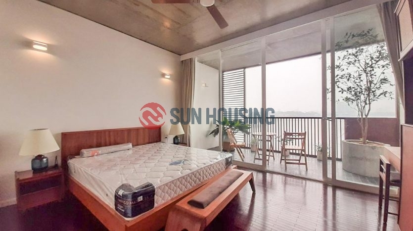 Well-designed 1 bedroom apartment for rent in Yen Hoa Street, Westlake view