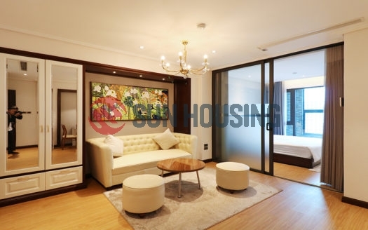 Nice view, modern furniture 1 bedroom serviced apartment for rent in Nguyen Truong To street.