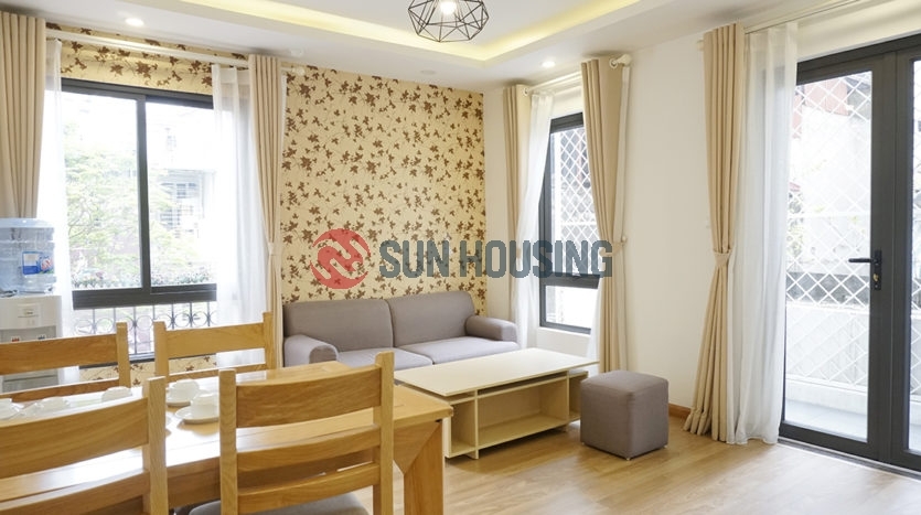 Stylish and nice view 2 bedrooms apartment in Phu Dong Thien Vuong street for rent located on a high floor.