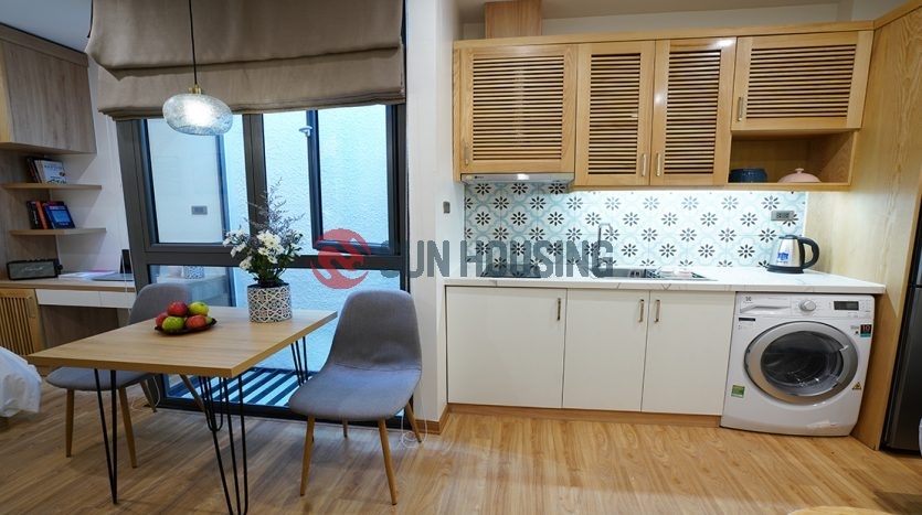 Stylish studio apartment in Dich Vong Hau street to rent.