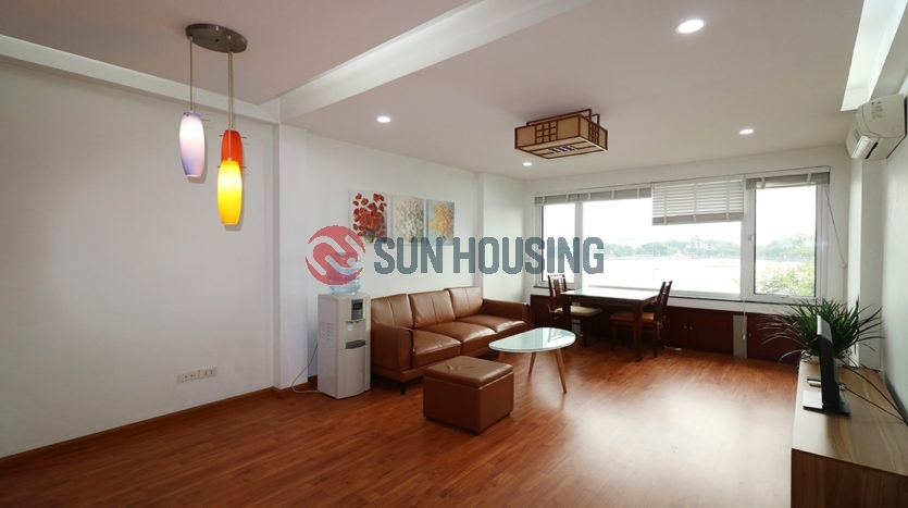 Lake view unique 1 bedroom apartment in Truc Bach street to rent