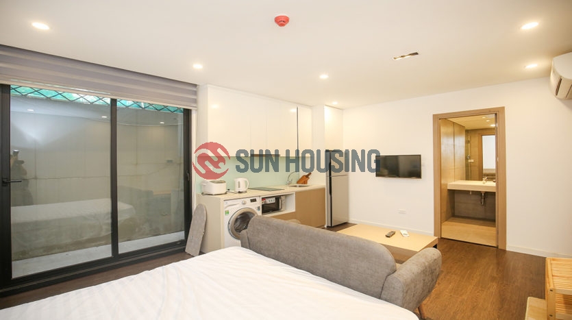 The new apartment is located at the center of Tay Ho for rent.