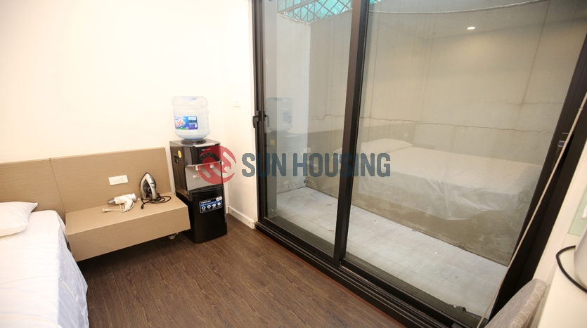 The new apartment is located at the center of Tay Ho for rent.