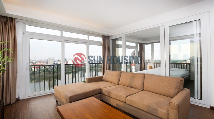 High floor Tay Ho 1 bedroom apartment, open view, many natural lights