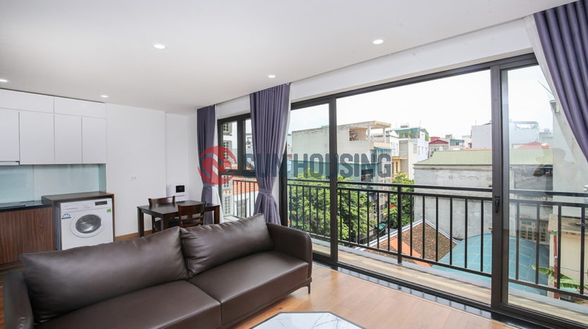 Bright living room apartment with 1 bedroom in Trinh Cong Son Street.
