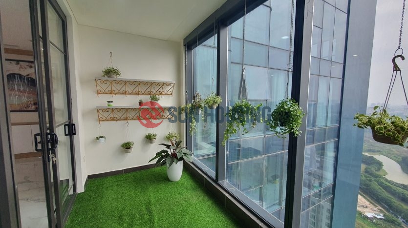 The romantic and modern duplex apartment is for lease at S6 Tower, Sunshine city, Ciputra compound, Hanoi.