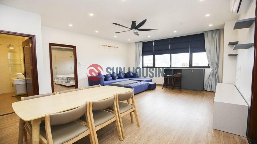 Modern, luxury and big 03 bedrooms service apartment in Xuan Dieu street for rent.