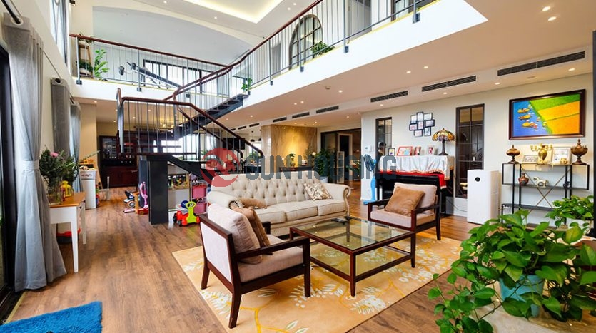 This charming Penthouse apartment in Skyline Hoang Cau is available for lease now