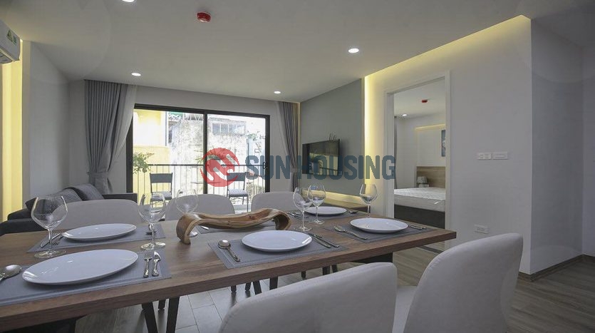 A charming serviced apartment for lease in Vu Mien street